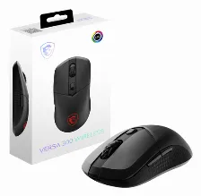 Mouse Optico Msi Versa 300, 6 Botones, 8000 Dpi, Rf Wireless, Bluetooth, Negro